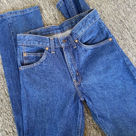 Vintage Levi's High Waist Wedgie Fit  Orange Tab Denim - Picture 6 of 9